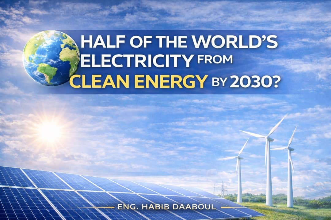 نصف كهرباء العالم من الطاقة النظيفة بحلول 2030